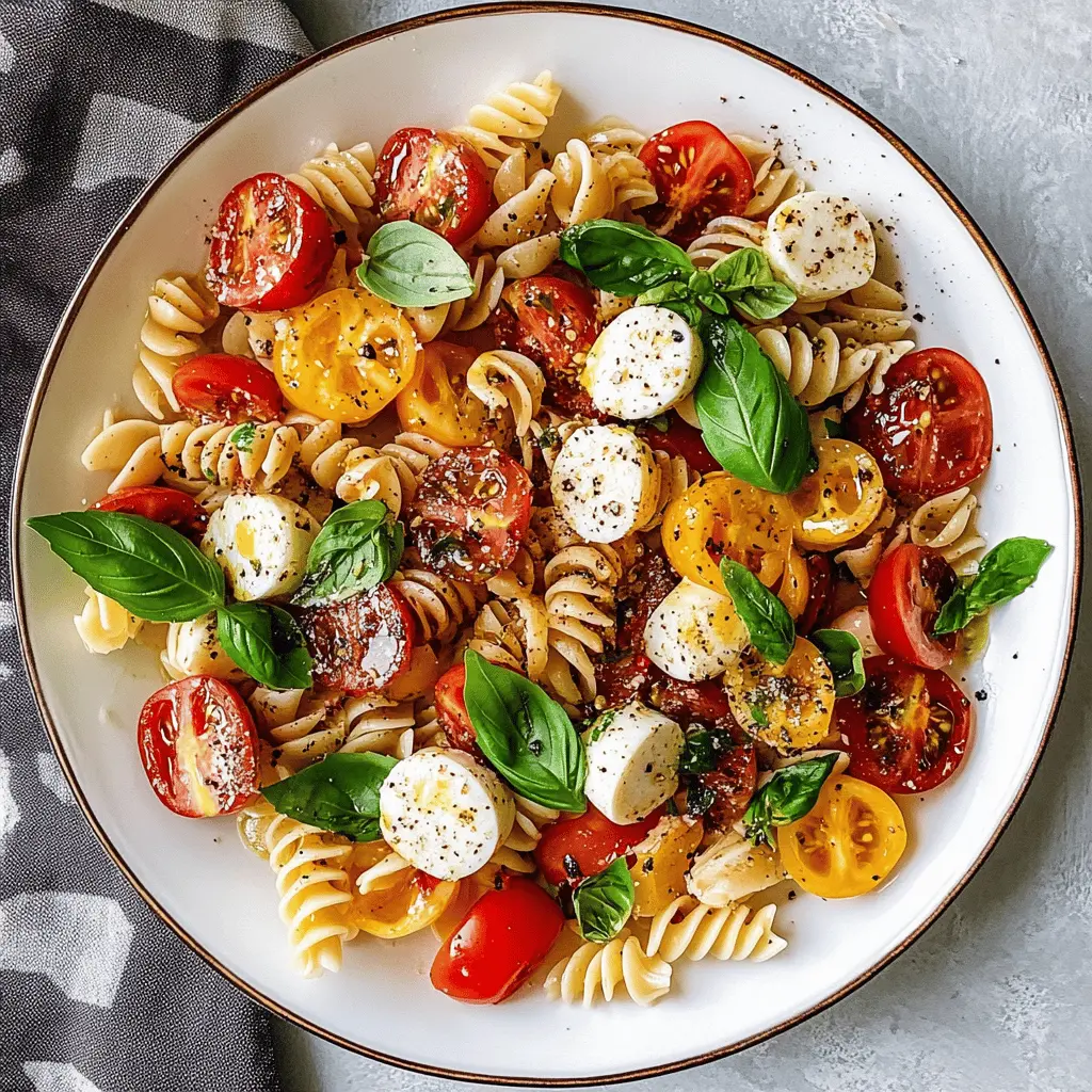 Get ready for a refreshing twist on a classic dish! This Best Caprese Pasta Salad is packed with vibrant tomatoes, fresh basil, and creamy mozzarella, all tossed in a light balsamic vinaigrette. Perfect for picnics, barbecues, or a quick weeknight dinner. Save this recipe to make any meal feel like summer!