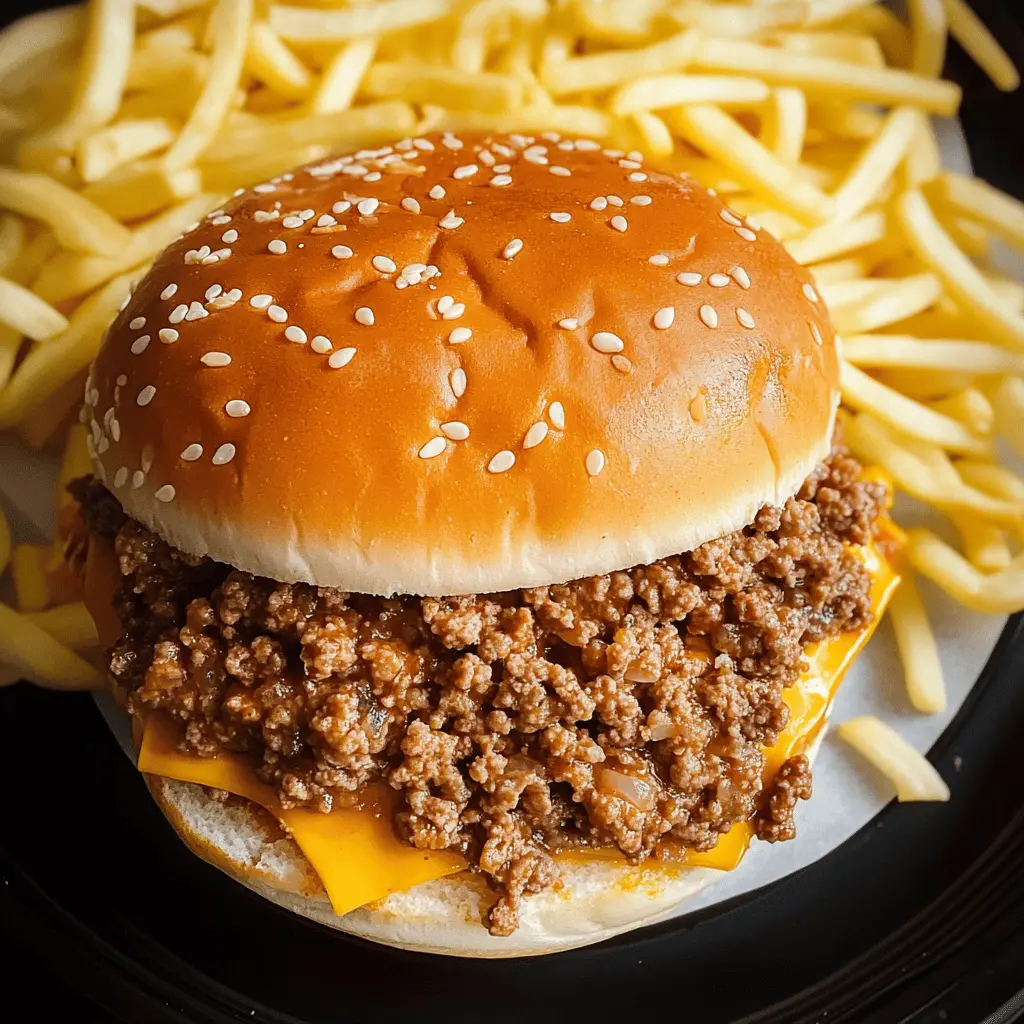Get ready for a delicious twist on a classic! These Big Mac Sloppy Joes combine the flavors of your favorite burger with the simplicity of a comfort food favorite. Ground beef, zesty pickles, special sauce, and melted cheese create a mouthwatering meal that’s perfect for weeknight dinners. Save this recipe for your next fun family meal or game day feast!