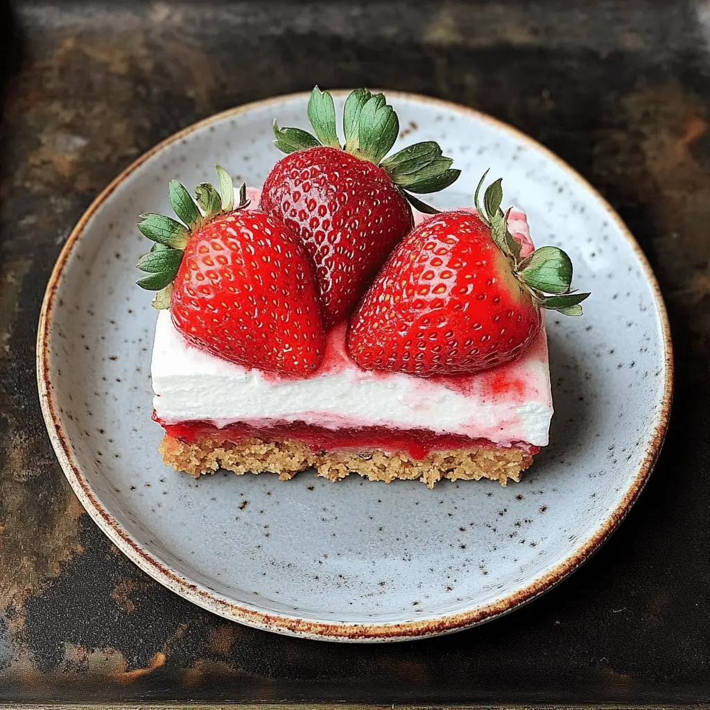 Get ready for a delicious treat with this Fresh Strawberry Yum Yum recipe! Bursting with sweet strawberries and creamy layers, this dessert is simple to make and perfect for spring gatherings. Ideal for picnics or family get-togethers, save this recipe to impress your loved ones with a delightful, fruity dessert they'll adore!