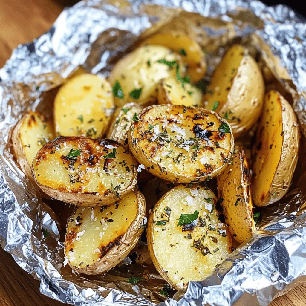 Transform your grilled dinners with these Garlic Herb Grilled Potatoes in Foil! Made with tender baby potatoes, fresh herbs, and a touch of garlic, this easy recipe is a must-try. Perfect for barbecues, picnics, or weeknight dinners. Save this pin so you can whip up this delicious side dish any time you need to impress your guests or family!