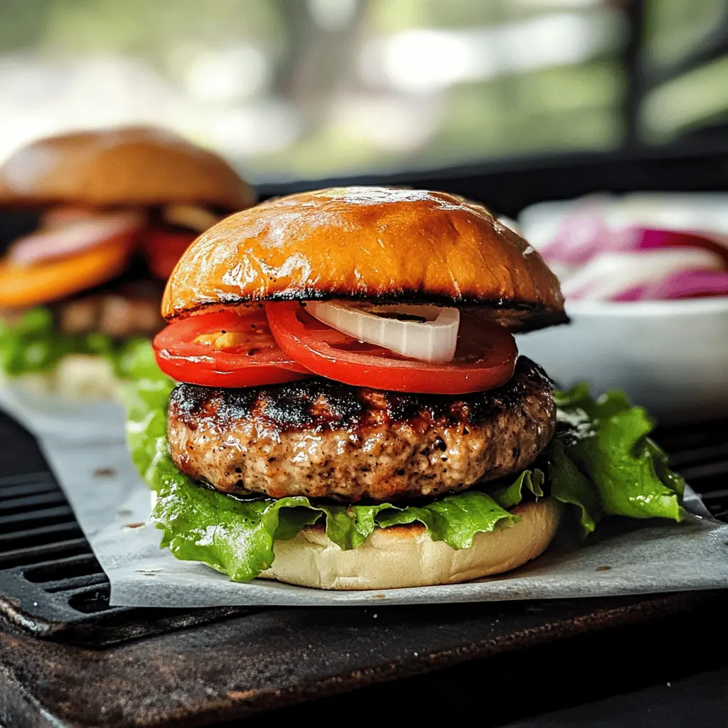Get ready for a treat with these juicy grilled turkey burgers! Packed with flavor from fresh herbs and spices, they’re a healthier twist on a classic favorite. Perfect for summer barbecues or quick weeknight dinners. Save this recipe now to impress your family and friends—everyone will be asking for seconds!