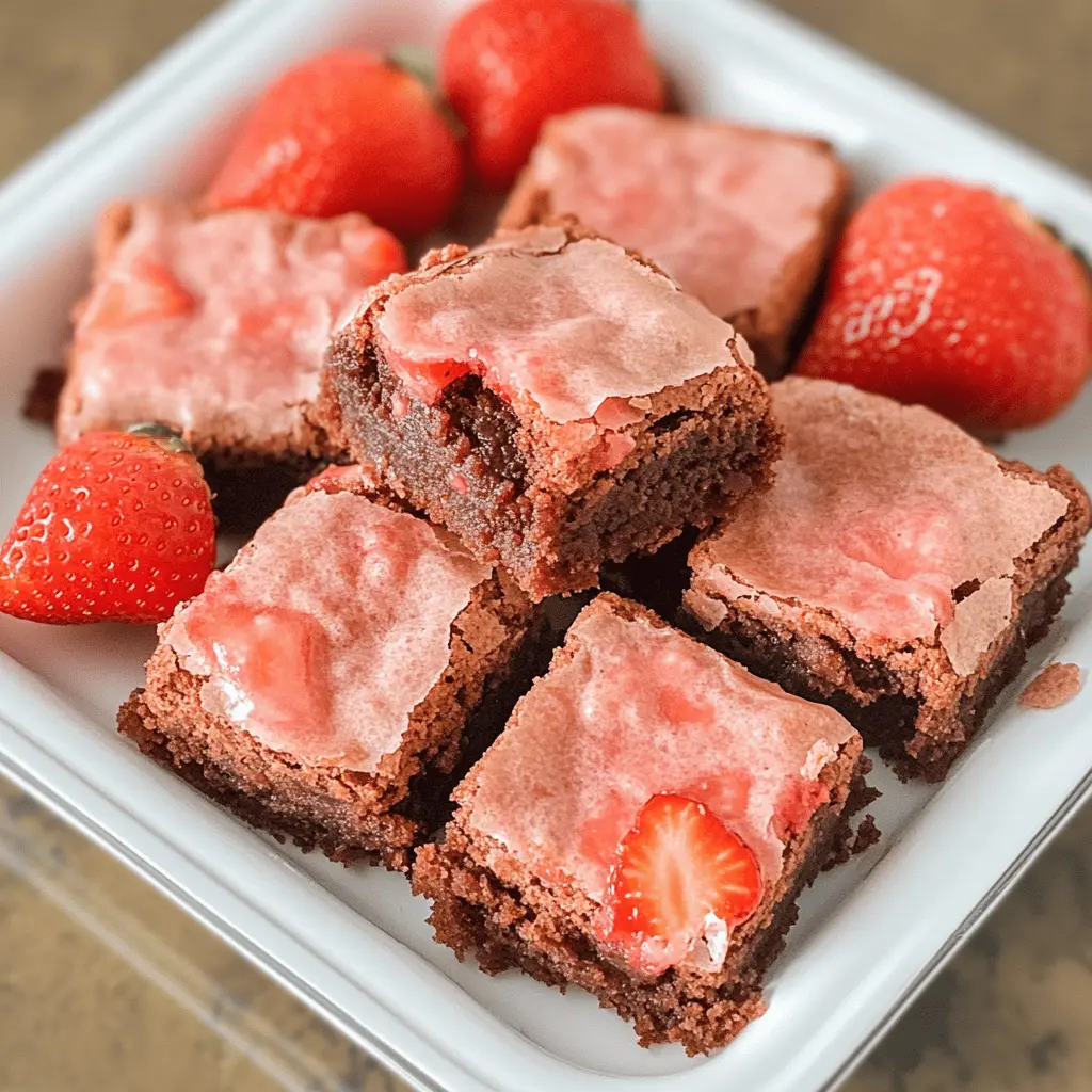 These strawberry brownies are a delightful twist on the classic treat! With rich chocolate and fresh strawberries, every bite feels like a special occasion. Perfect for parties, family gatherings, or just a sweet afternoon snack. Save this recipe for a delicious dessert that everyone will love!