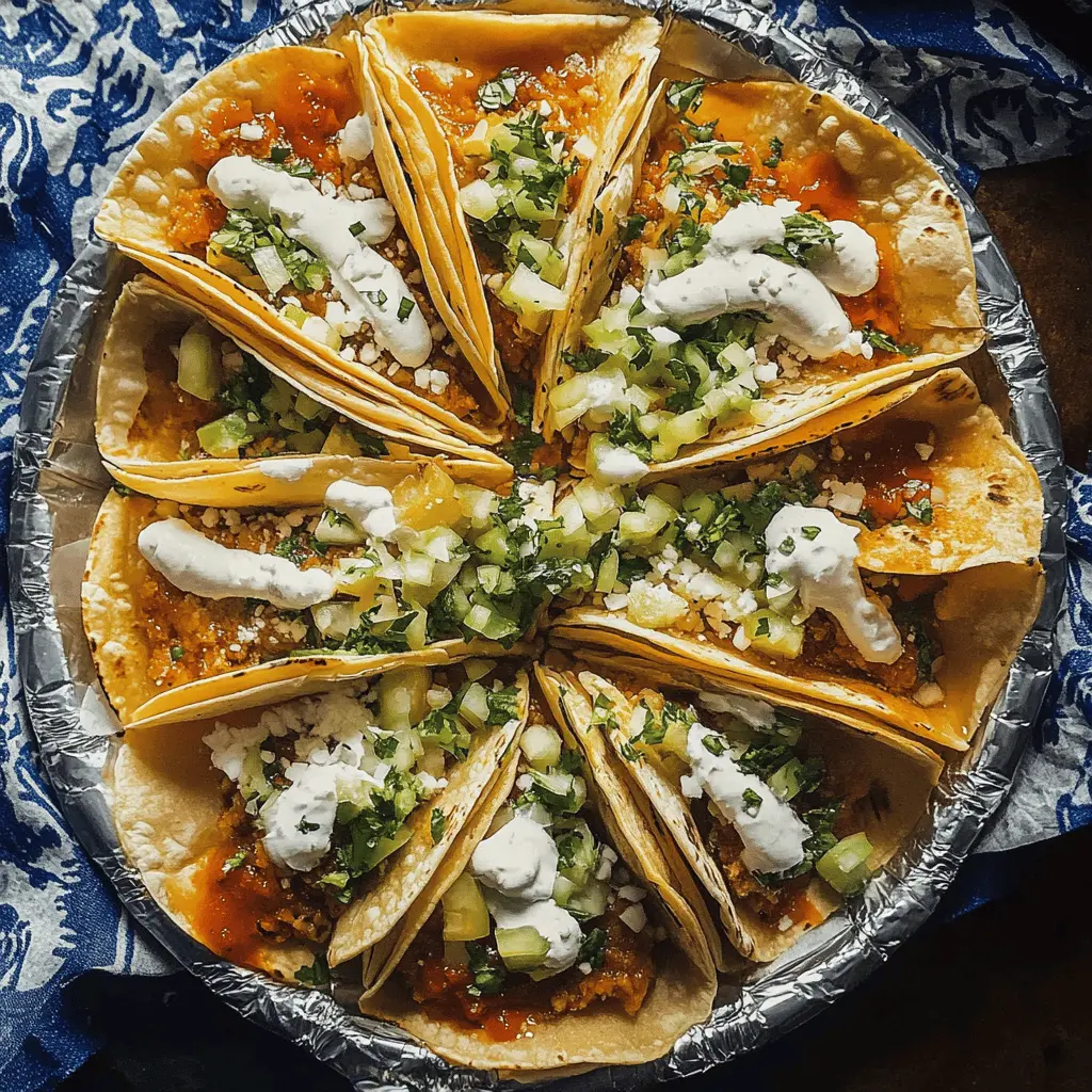These Tacos Dorados are a crispy delight filled with seasoned beef, cheese, and fresh veggies. Perfect for your next family night or casual gathering! Save this recipe to impress your friends with a fun twist on traditional tacos. Great for parties or a cozy dinner at home!