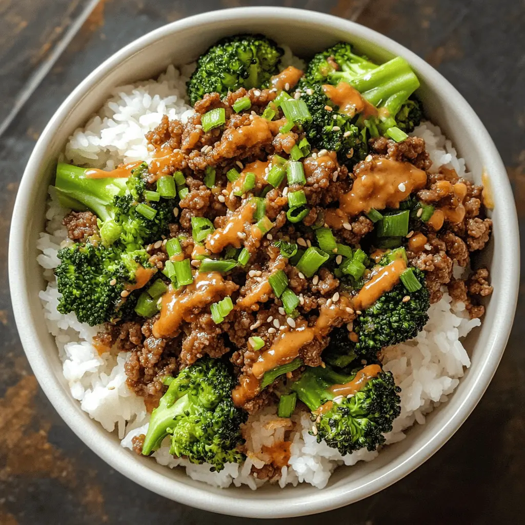This Teriyaki Ground Beef and Broccoli dish is a quick and tasty meal that's perfect for busy weeknights! Featuring seasoned ground beef, fresh broccoli, and a creamy Yum Yum sauce, it's a delightful mix of flavors and textures. Save this pin for a dinner that your family will love any night of the week! Perfect for meal prep or weeknight dinners.