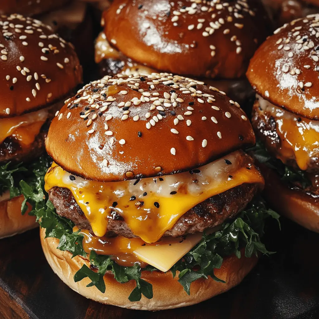 Juicy teriyaki parmesan burgers topped with creamy American cheese will take your grilling game to the next level! Perfectly balanced sweet and savory flavors make this burger a crowd-pleaser at any BBQ or family dinner. Save this recipe for your next cookout; your friends and family will love it!