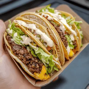 Get ready to enjoy a flavorful twist on your favorite meals with these Original Smash Burger Tacos! Juicy burger patties combined with all the classic toppings create a delicious fusion that will have everyone coming back for more. Perfect for taco night or game day, don’t forget to save this recipe for your next gathering!
