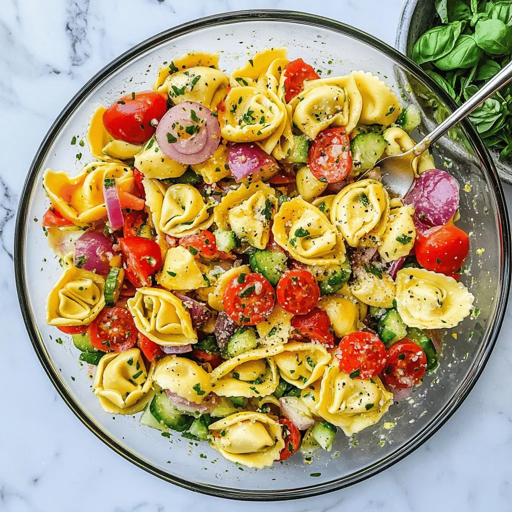 Looking for a fresh and delightful dish? This Tortellini Pasta Salad is perfect for any gathering! Packed with colorful veggies and bursting with flavor from creamy dressing and cheese-filled tortellini, it’s a crowd-pleaser. Save this recipe for your next picnic or barbecue, and bring a touch of Italian goodness to your meal!
