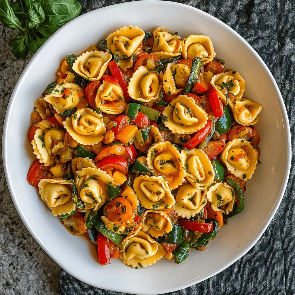 Enjoy a quick and delicious meal with this Tortellini with Sautéed Vegetables recipe! Packed with colorful veggies and flavorful herbs, it's perfect for a weeknight dinner or a cozy gathering. This dish is simple, healthy, and can be on your table in under 30 minutes. Save this recipe to impress your friends or family at your next meal!