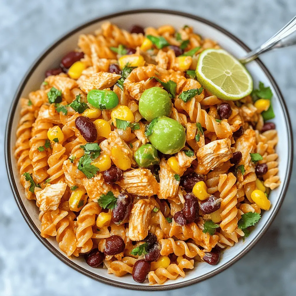 This Zesty Chicken Enchilada Pasta Salad is a quick and delicious twist on your favorite flavors! Packed with tender chicken, colorful bell peppers, and a spicy enchilada dressing, it makes for a perfect meal prep option or a vibrant side at your next gathering. Don’t forget to save this recipe for your next summer BBQ or potluck!