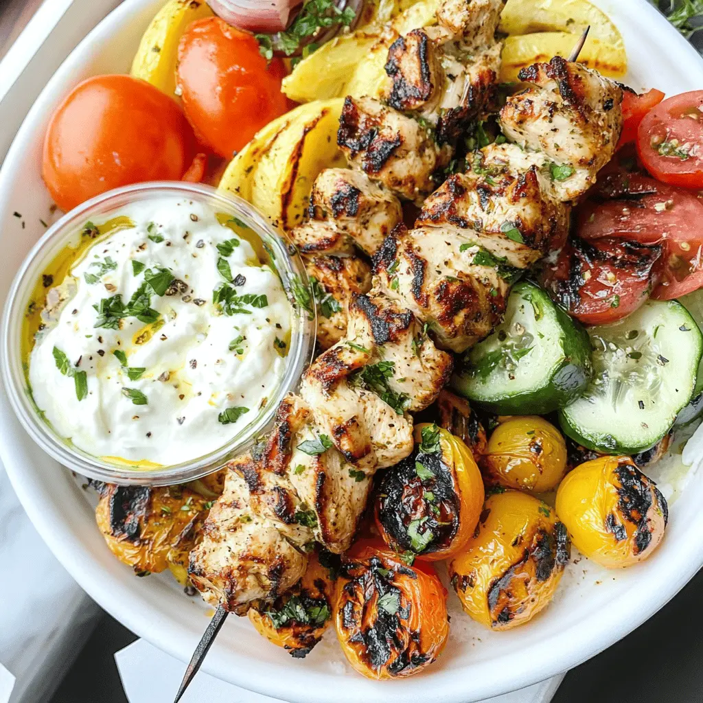 Easy Greek Chicken Kabobs Recipe