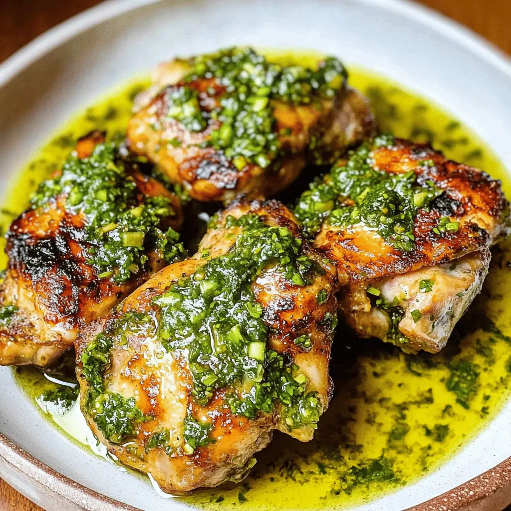 Easy Chimichurri Chicken Thighs Recipe