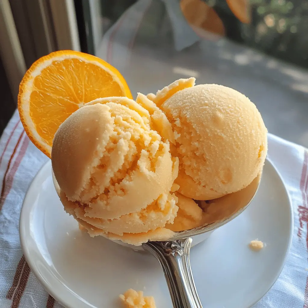 Easy Homemade Orange Sherbet Recipe by Alton Brown