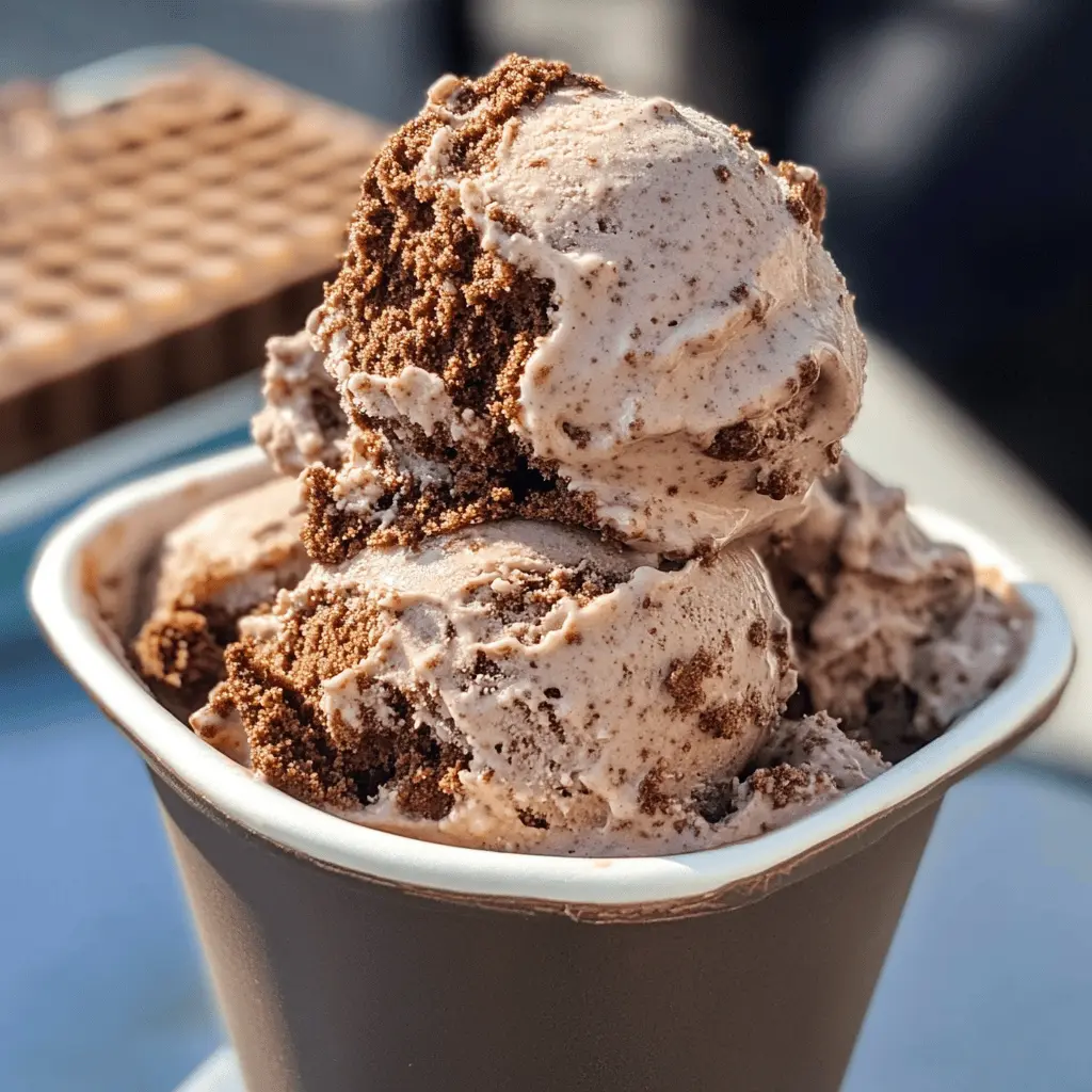 Easy Homemade Brownie Batter Ice Cream Recipe