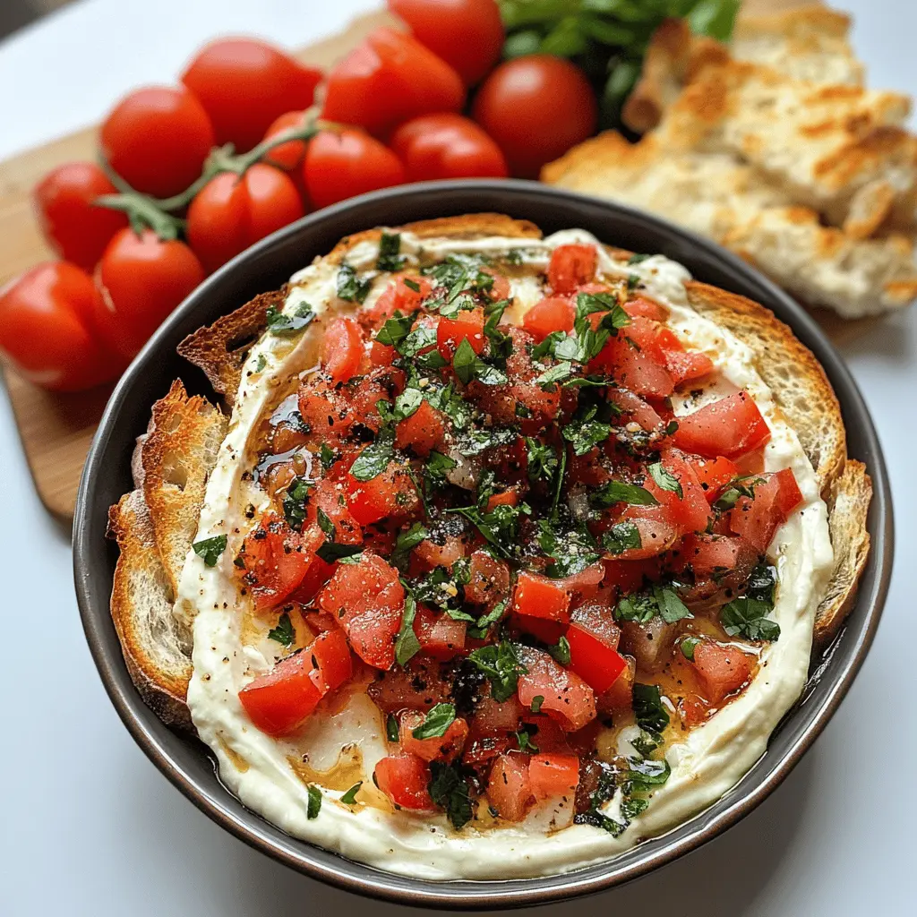 Easy Bruschetta Dip Recipe for Parties