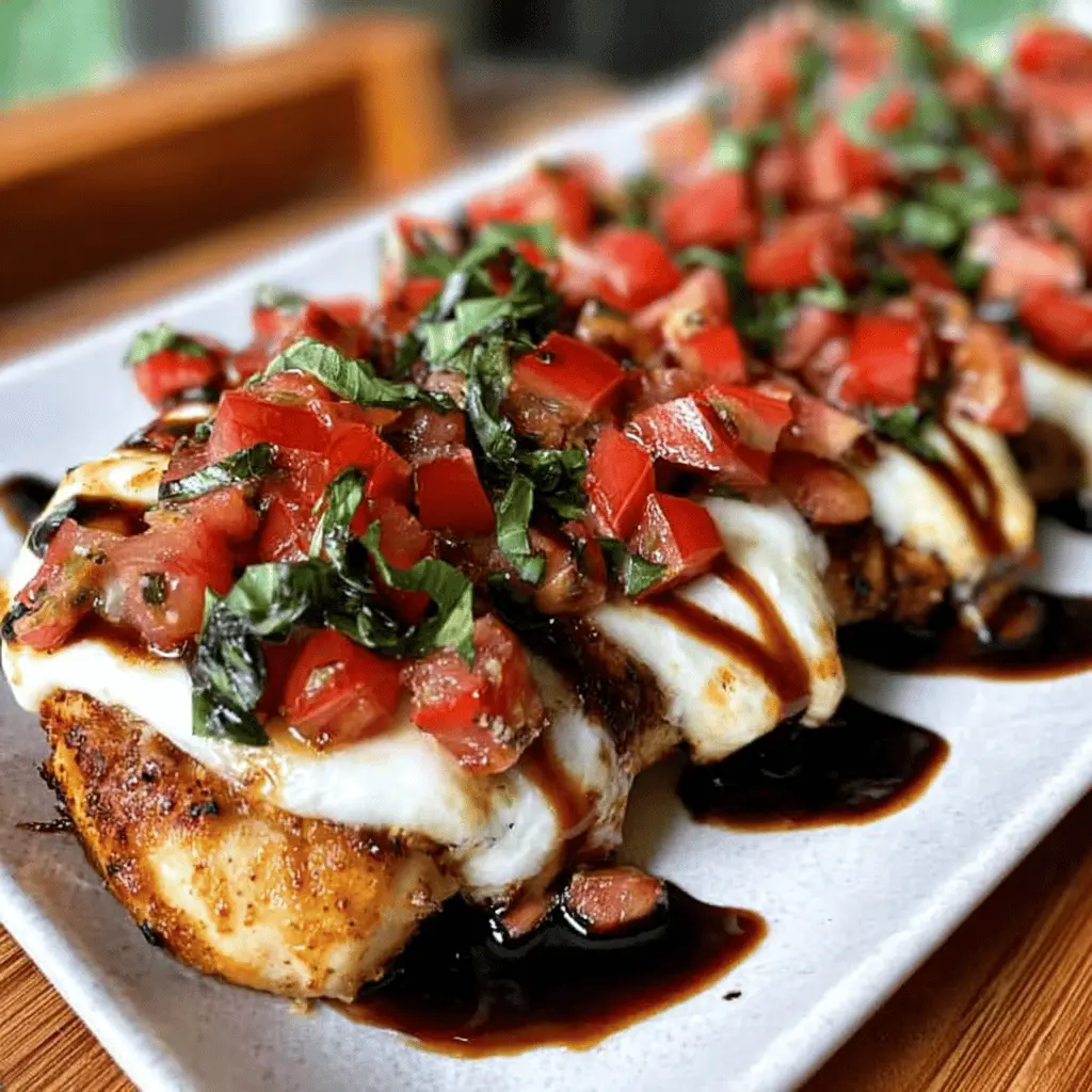 Easy Mozzarella Bruschetta Chicken Recipe