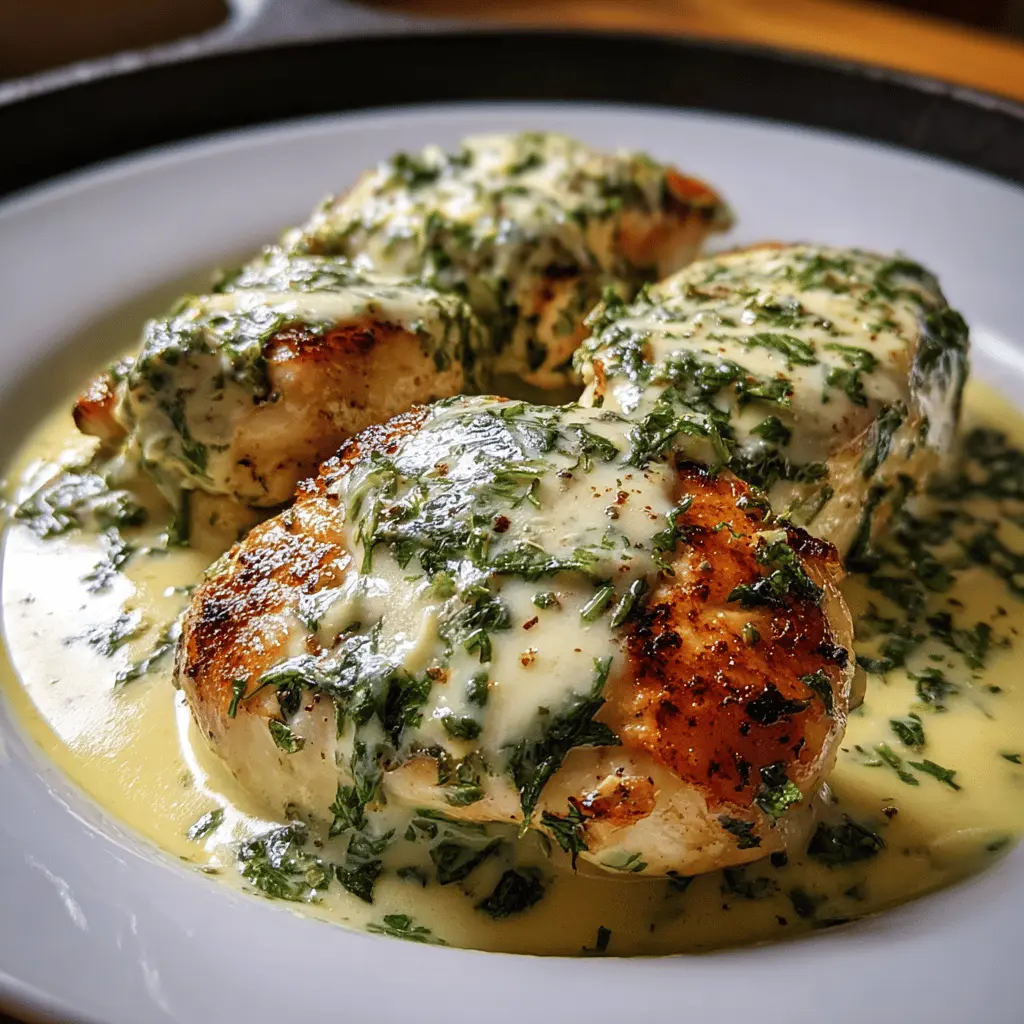 Easy Mozzarella Chicken in Creamy Basil Sauce