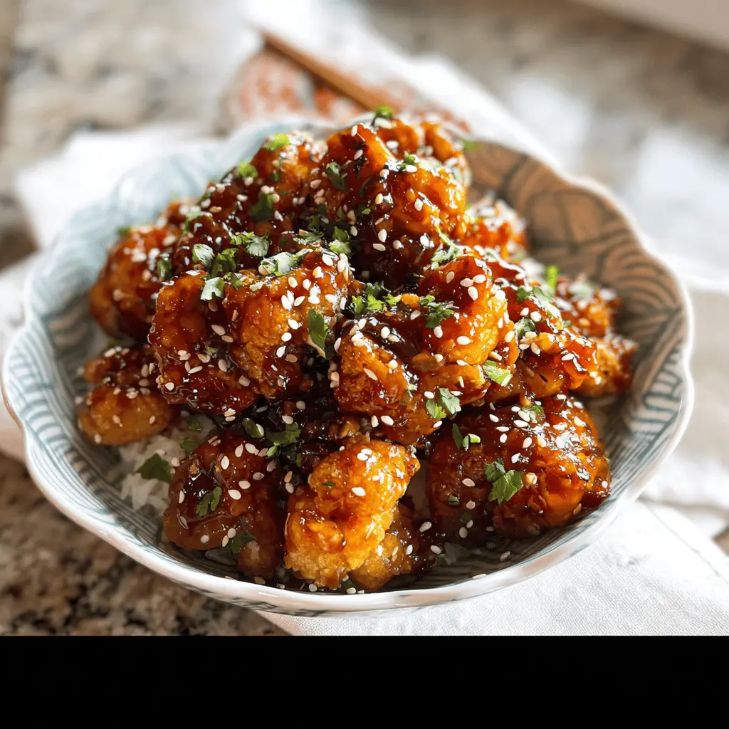 Easy Sticky Sesame Cauliflower Recipe