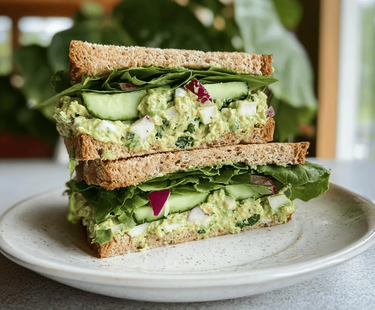 Easy Green Goddess Salad Sandwich Recipe