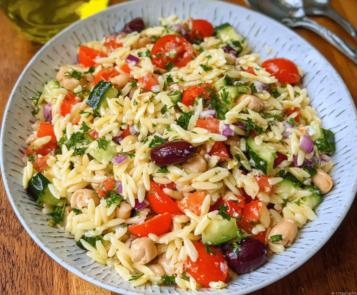 Easy Orzo Pasta Salad Recipe – Quick & Tasty