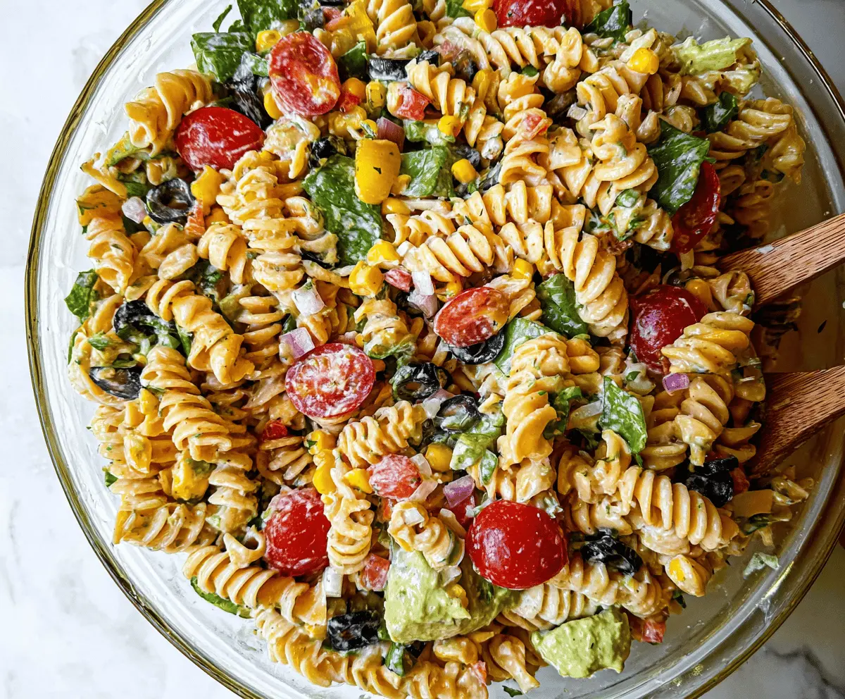Easy Mexican Pasta Salad Recipe for Summer