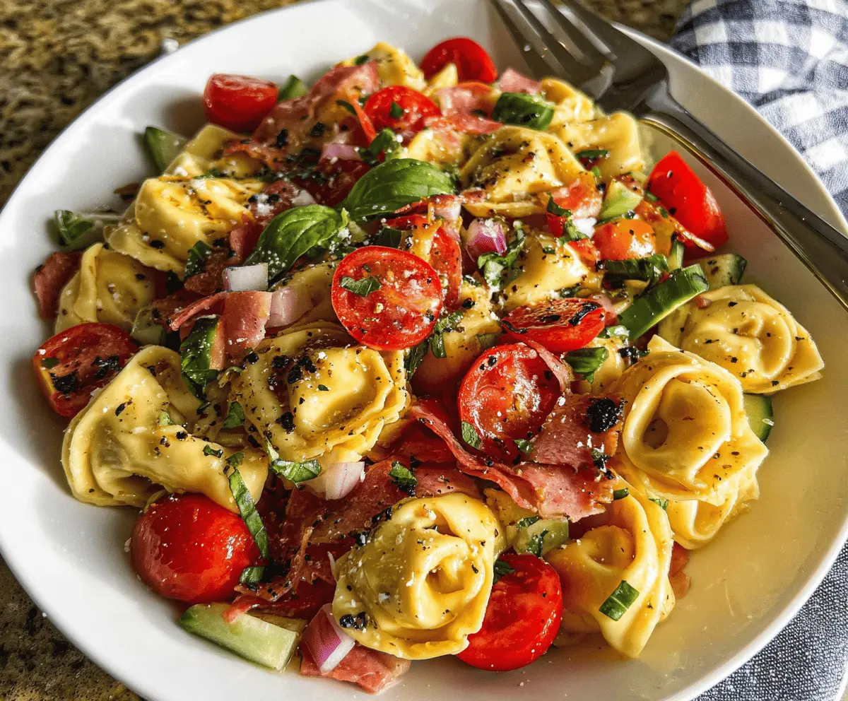 Easy Italian Tortellini Salad Recipe
