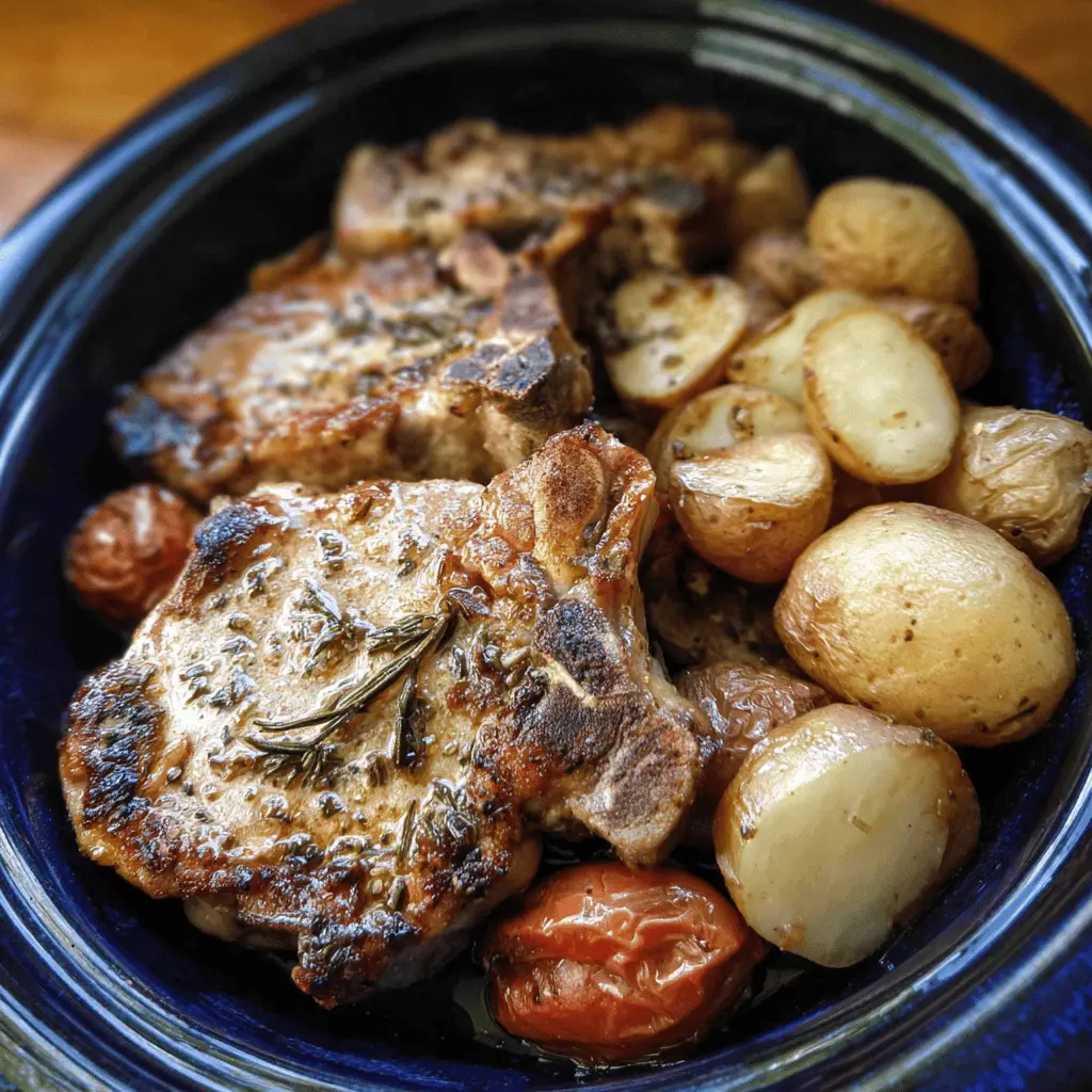 Easy Crock Pot Pork Chops and Potatoes Recipe