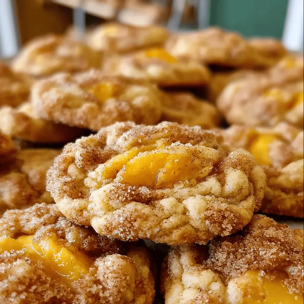Easy Peach Cobbler Cookies Recipe