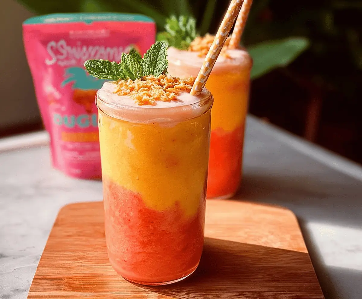 Refreshing Mango Watermelon Sunrise Smoothie Recipe