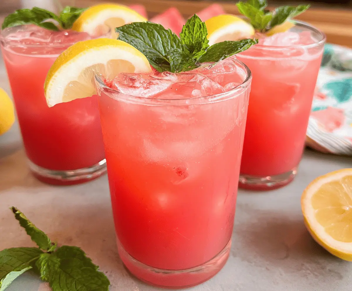 Refreshing Watermelon Lemonade Recipe