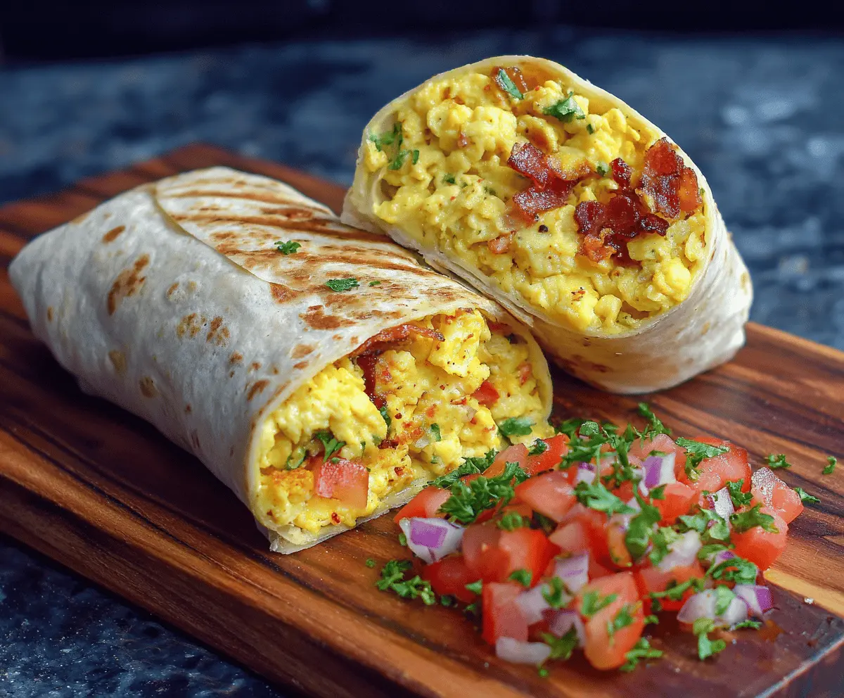 Scrambled Egg Breakfast Burrito