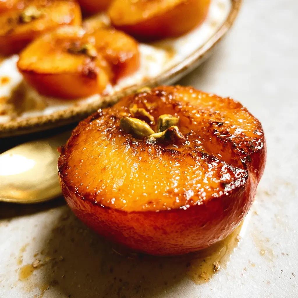 Easy Baked Peaches with Honey and Cinnamon