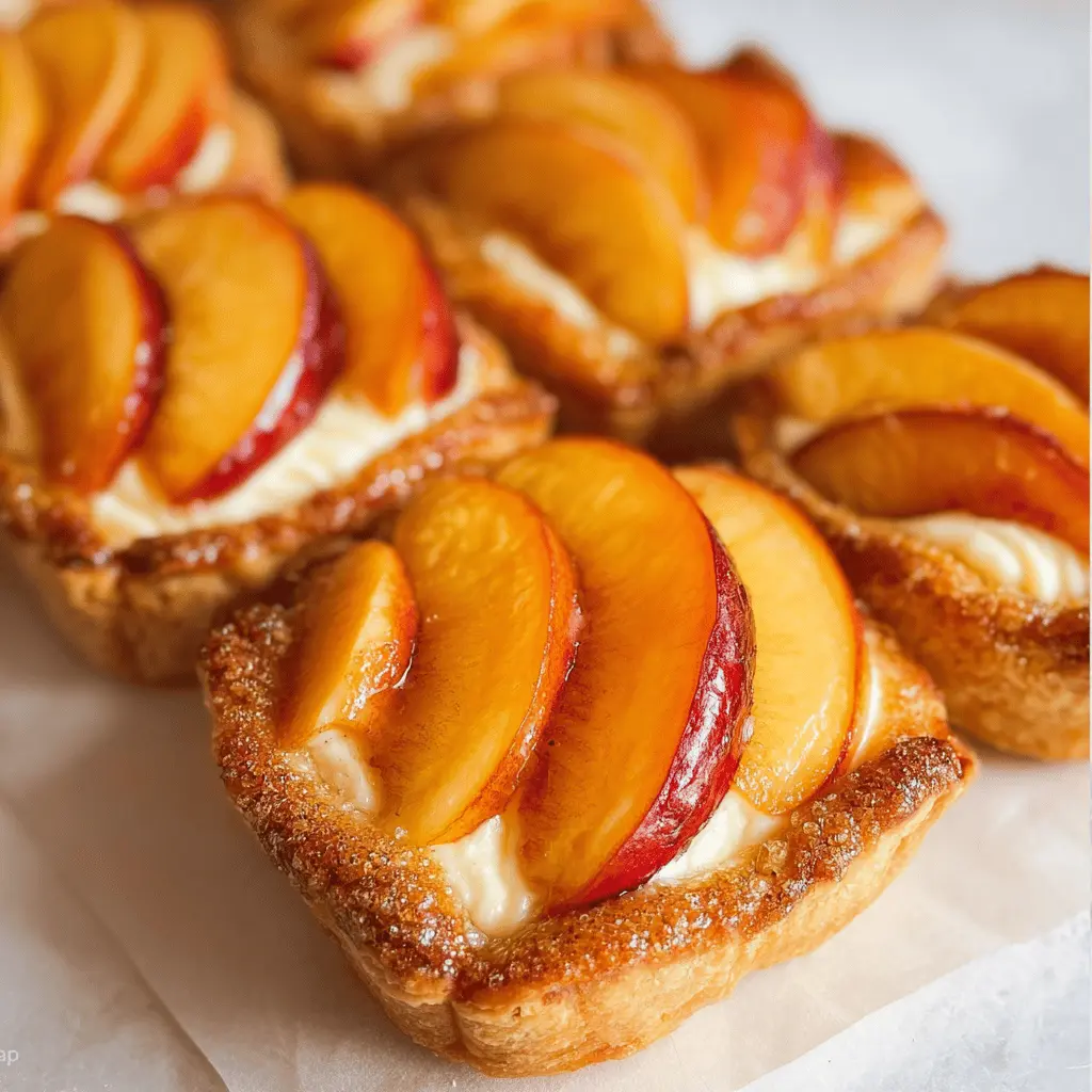 Mini Peach and Cream Cheese Tarts Recipe