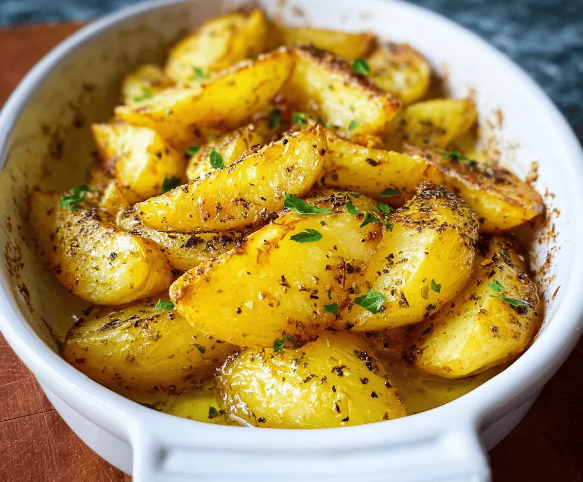Easy Greek Lemon Potatoes Recipe