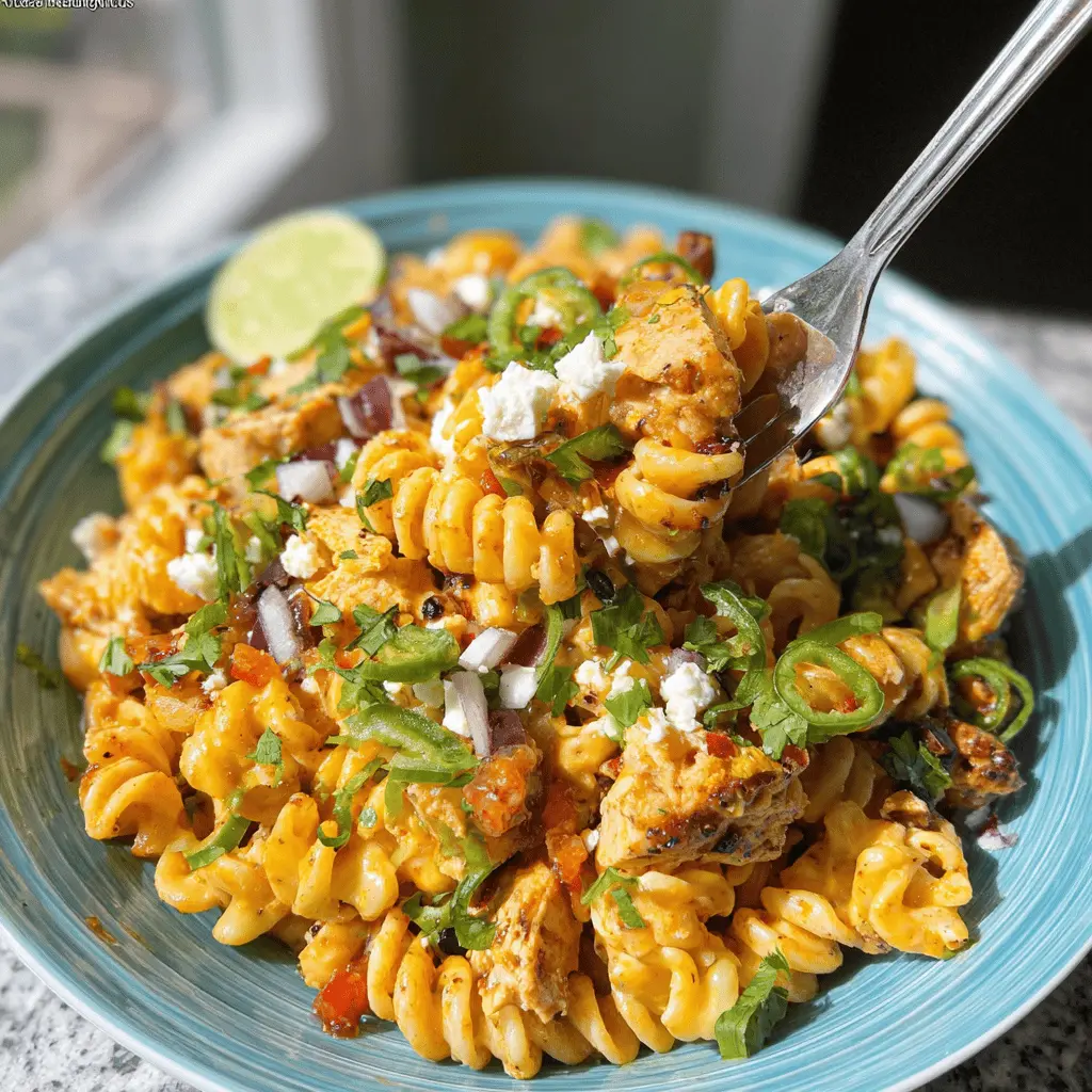 Zesty Chicken Enchilada Pasta Salad Recipe