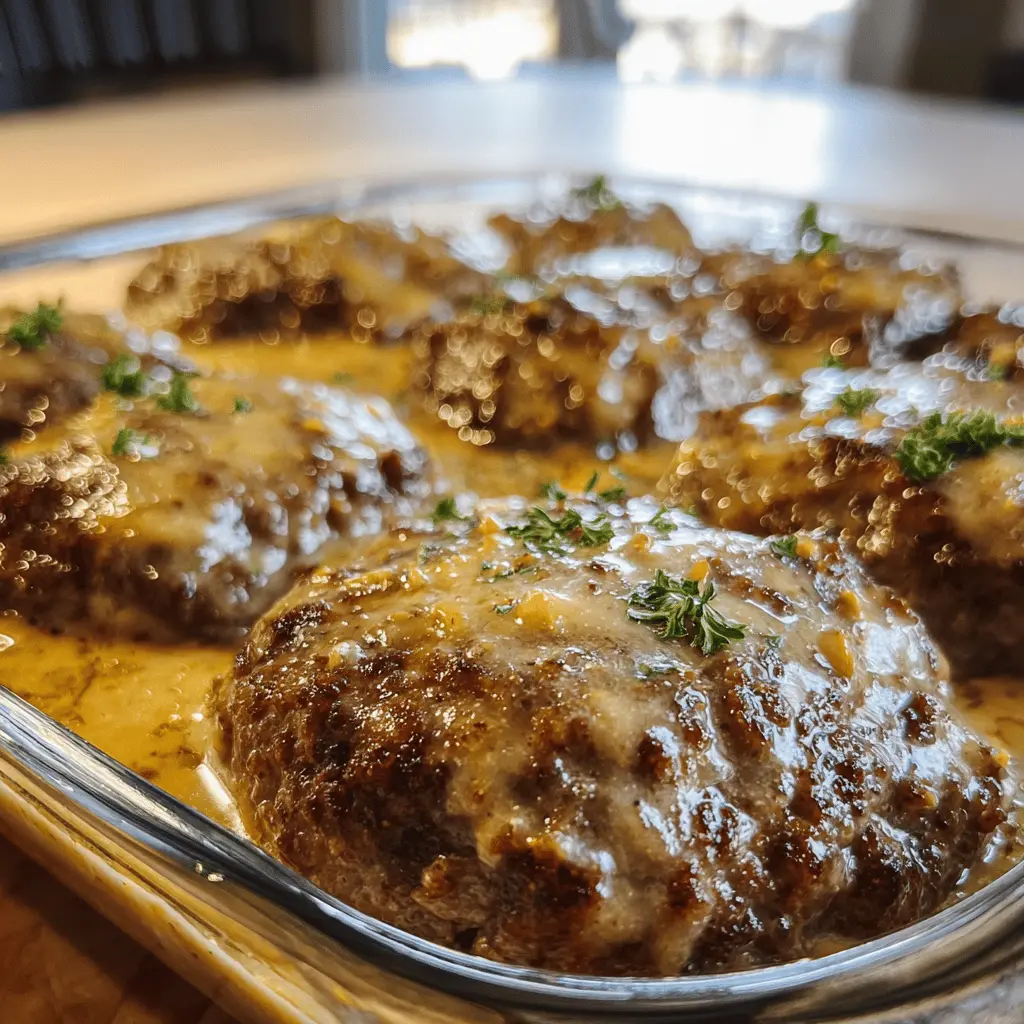 Easy Amish Hamburger Steak Bake Recipe