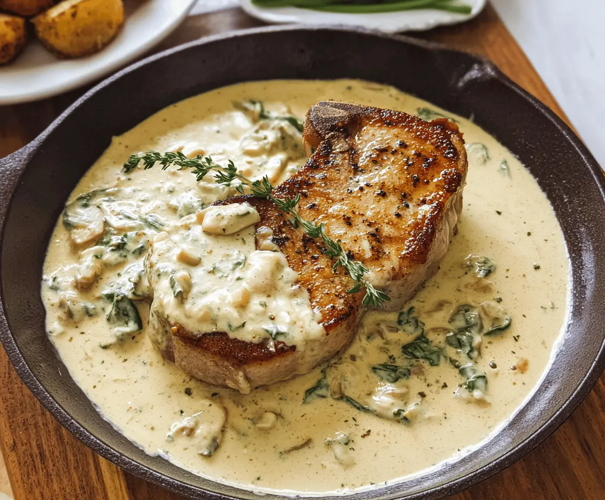 Creamy Garlic Pork Chops Recipe Easy and Delicious