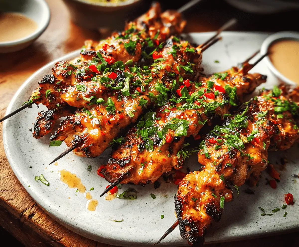 Easy Bang Bang Chicken Skewers Recipe