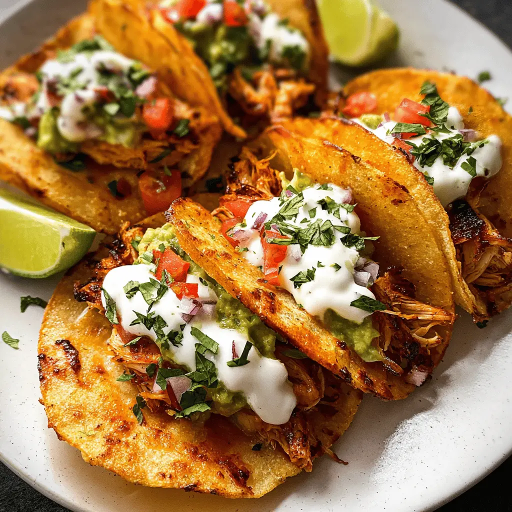 20 Minute Easy Baked Chicken Tacos