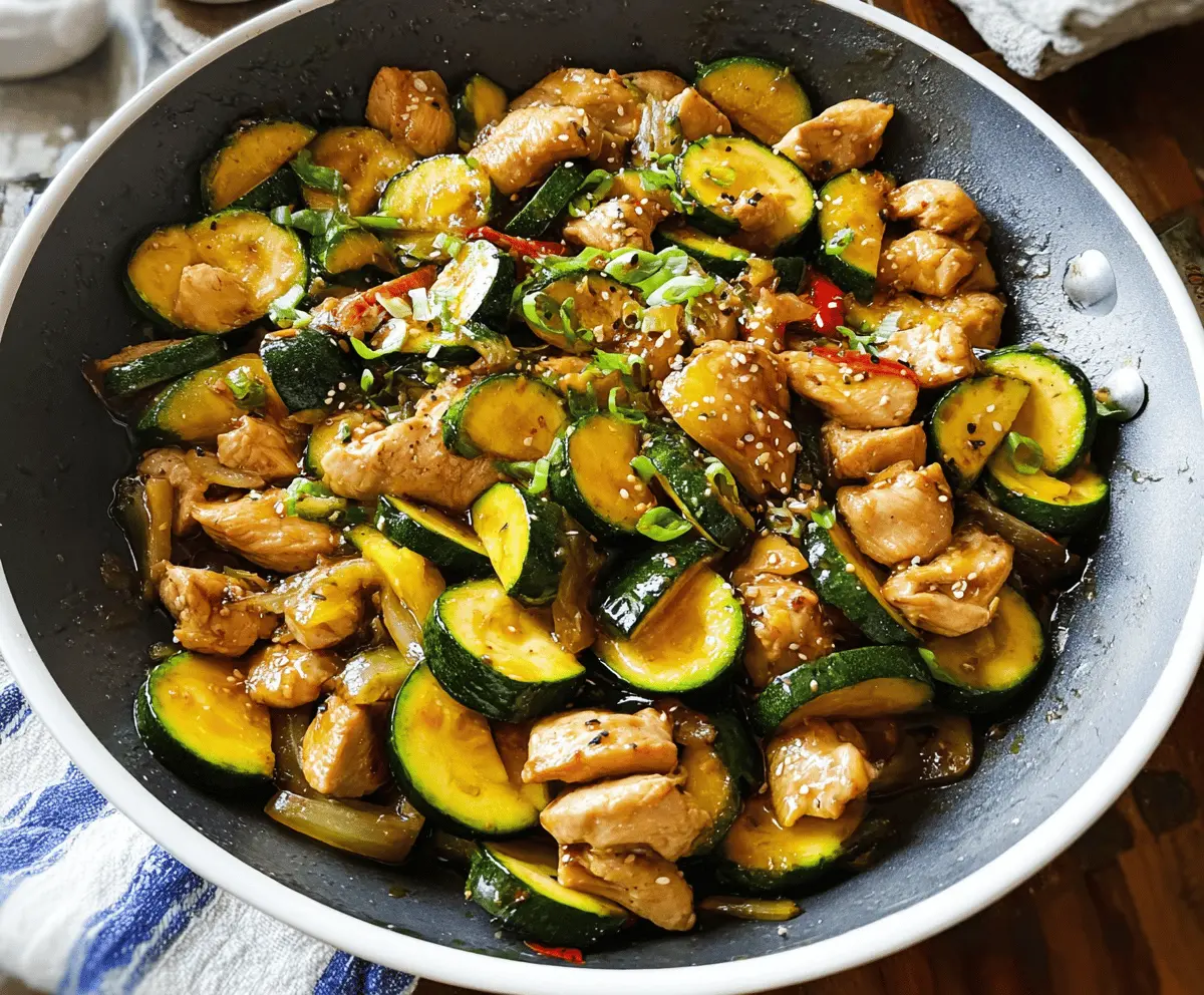 Easy Chicken Zucchini Stir Fry Recipe