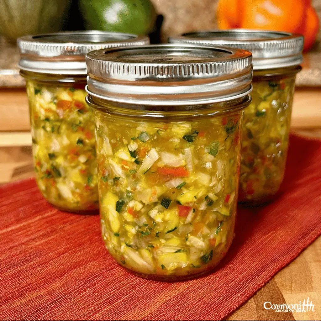 Easy Homemade Zucchini Relish Recipe for Canning