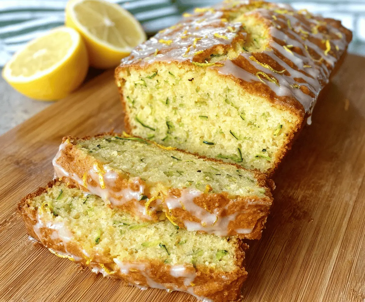 Moist Lemon Zucchini Bread Recipe