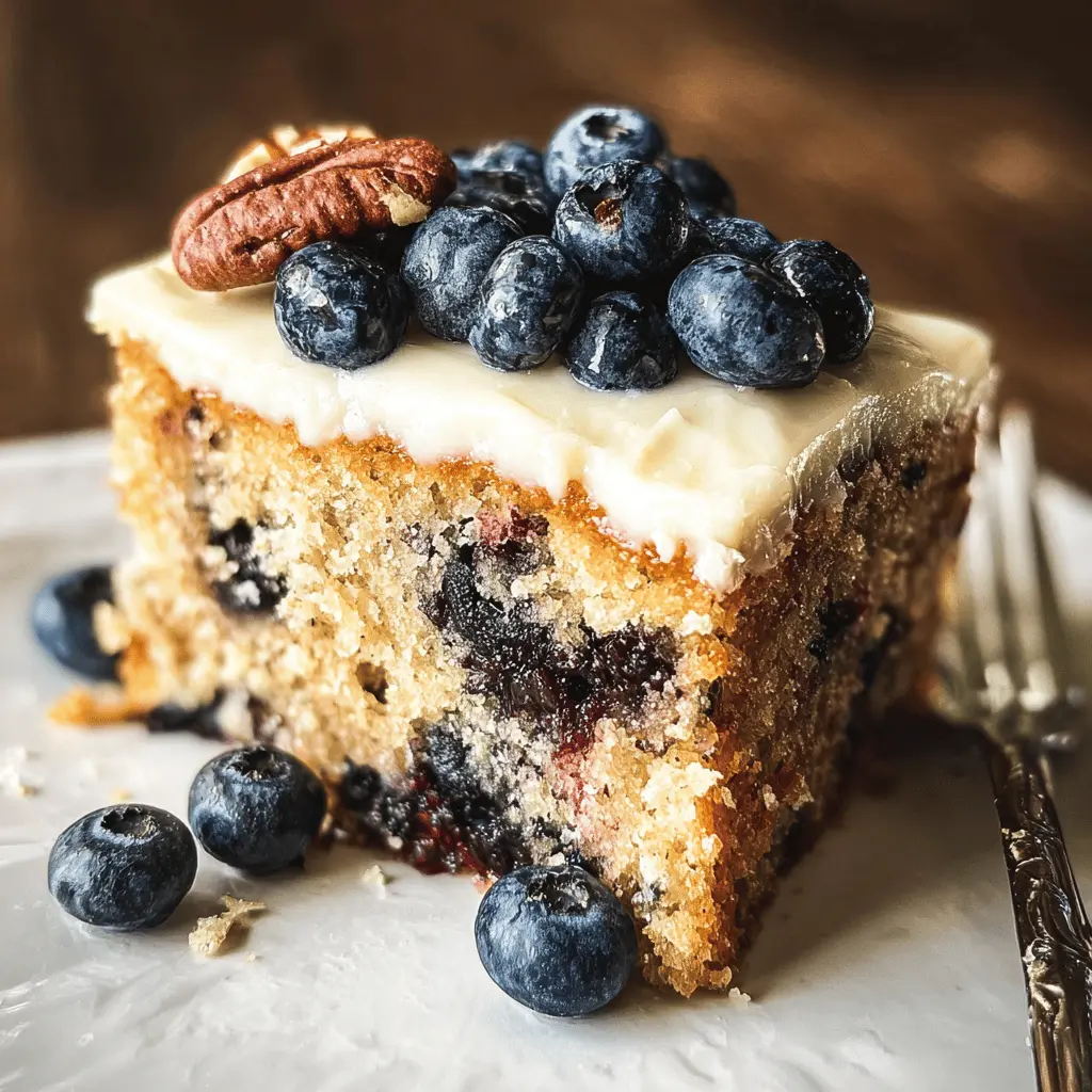 Moist Blueberry Zucchini Cake Recipe