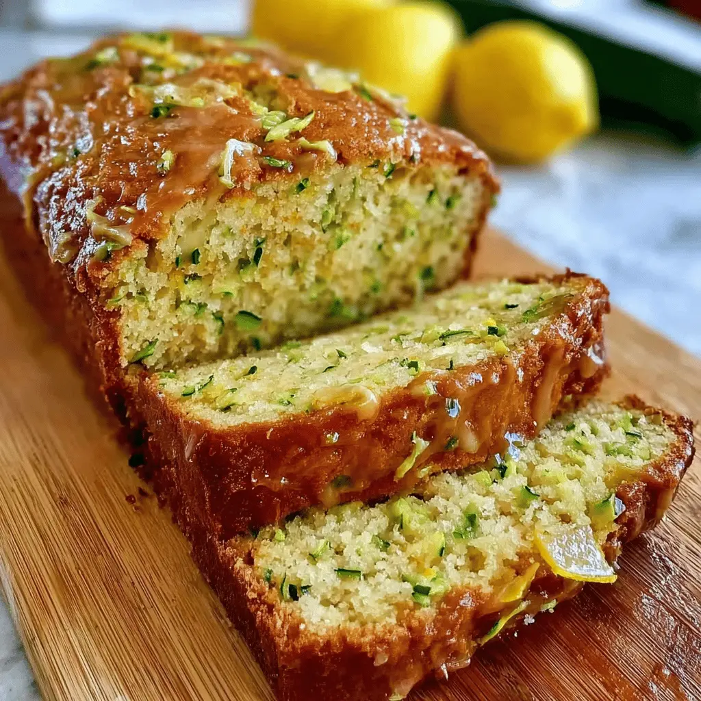 Moist Lemon Zucchini Bread Recipe