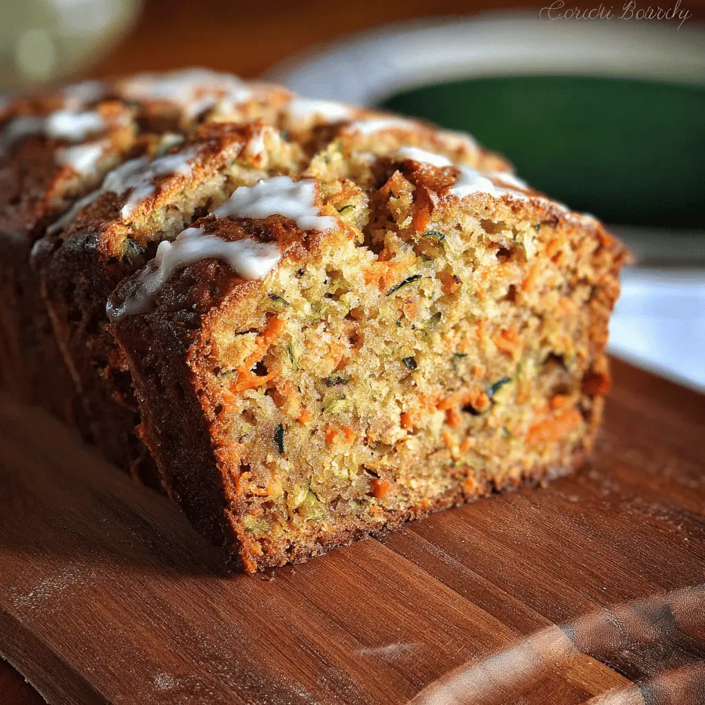 Moist Carrot Apple Zucchini Bread Recipe