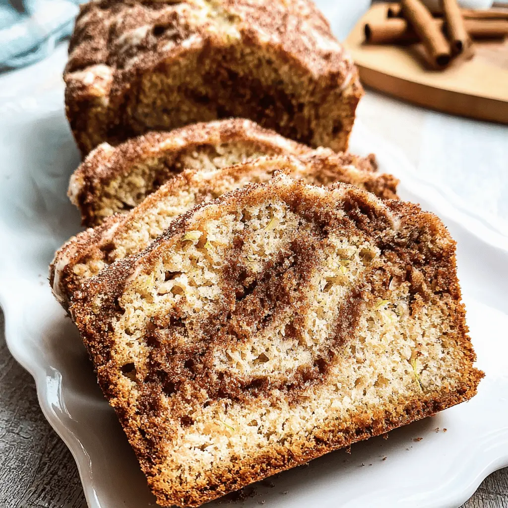 Easy Cinnamon Swirl Zucchini Bread Recipe