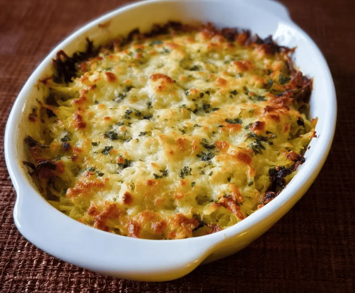 Healthy Spaghetti Squash Au Gratin Recipe