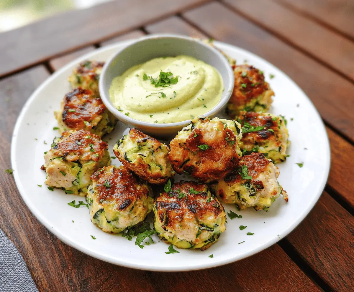 High Protein Chicken Zucchini Bites Recipe