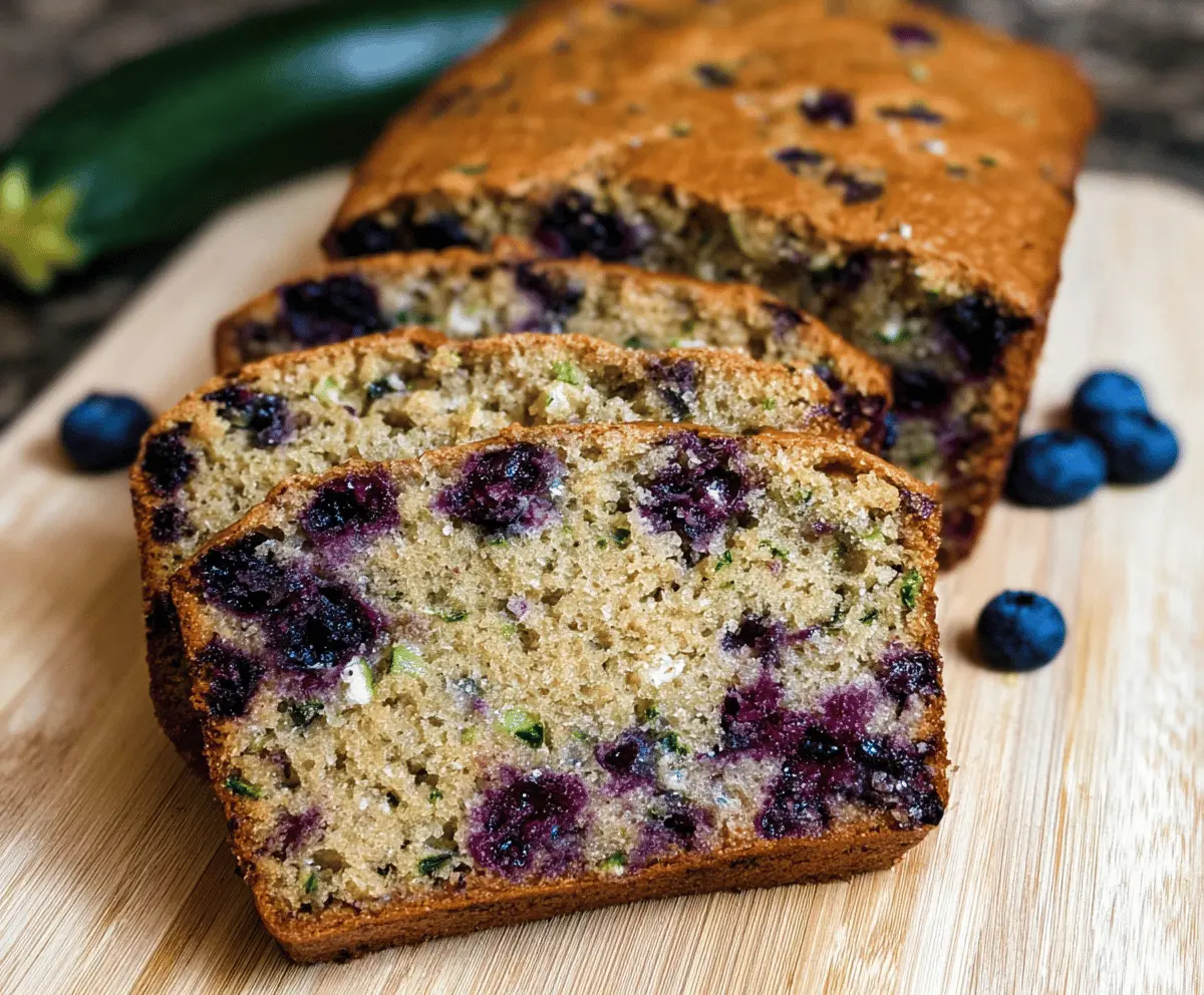 Moist Blueberry Zucchini Bread Recipe