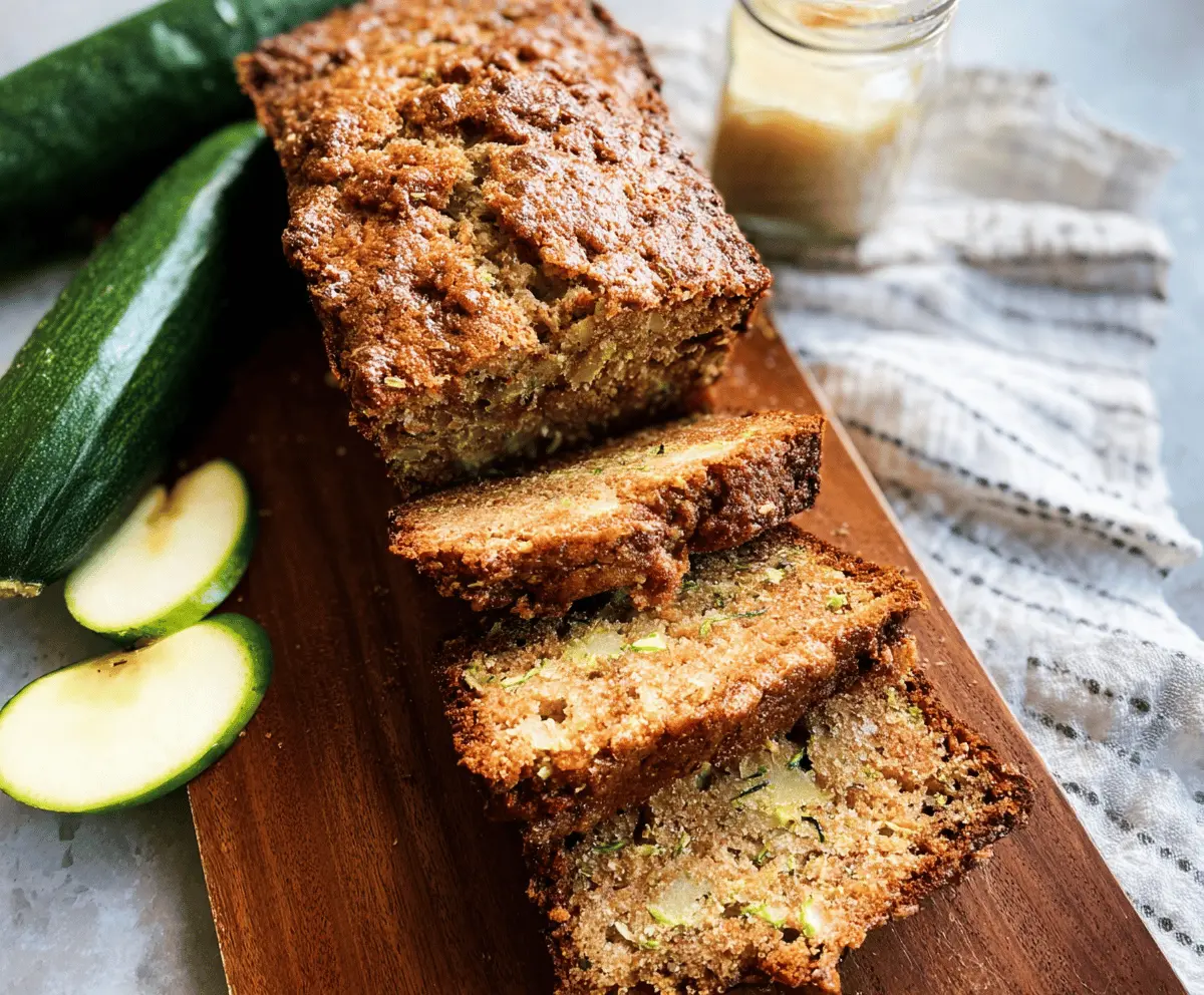 Moist Apple Zucchini Bread Recipe