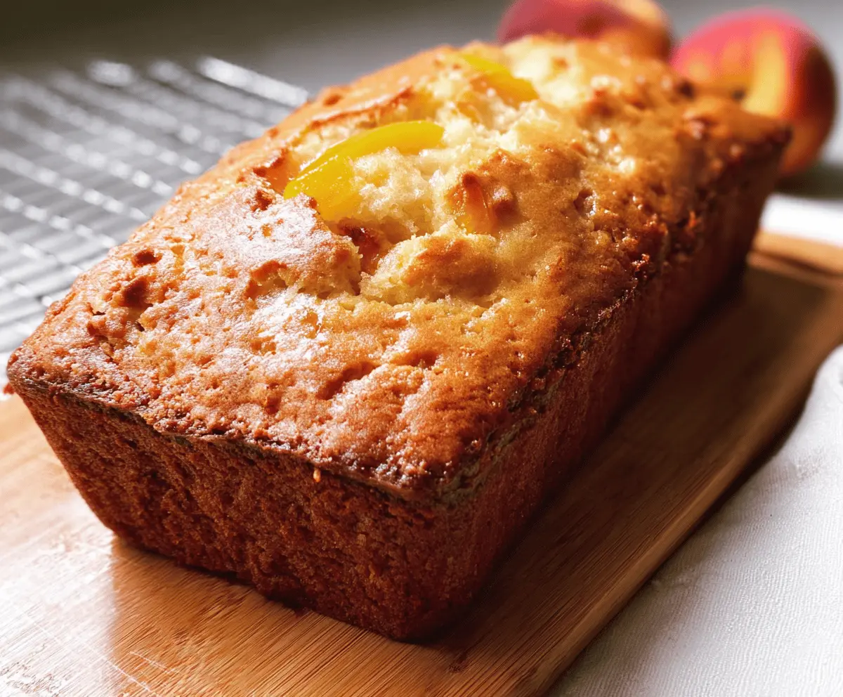 Moist Southern Peach Bread Recipe